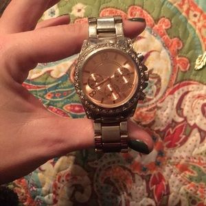 Rose gold watch